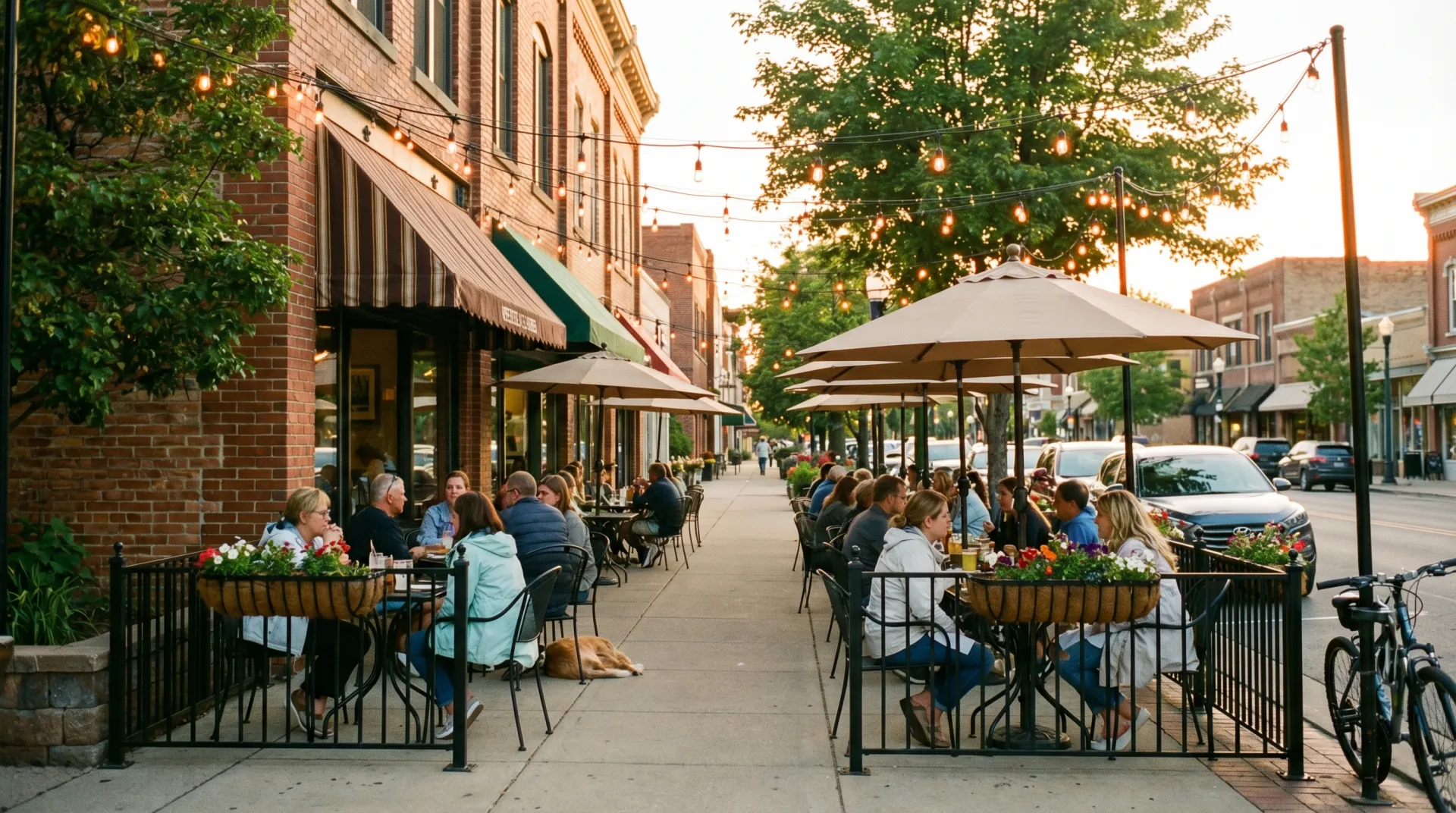 Walkable streets in Sparta area