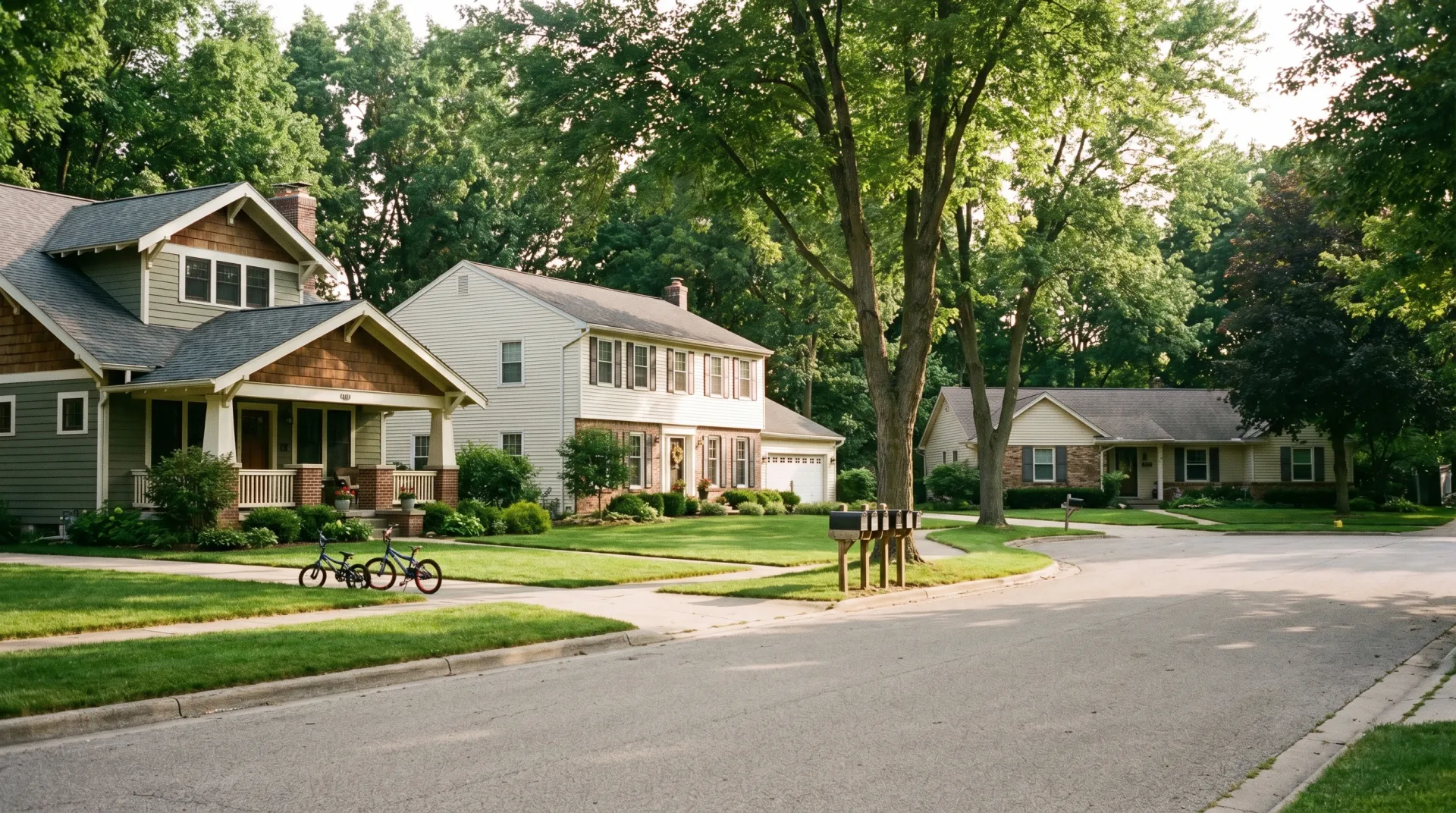 Residential streets in Allendale area