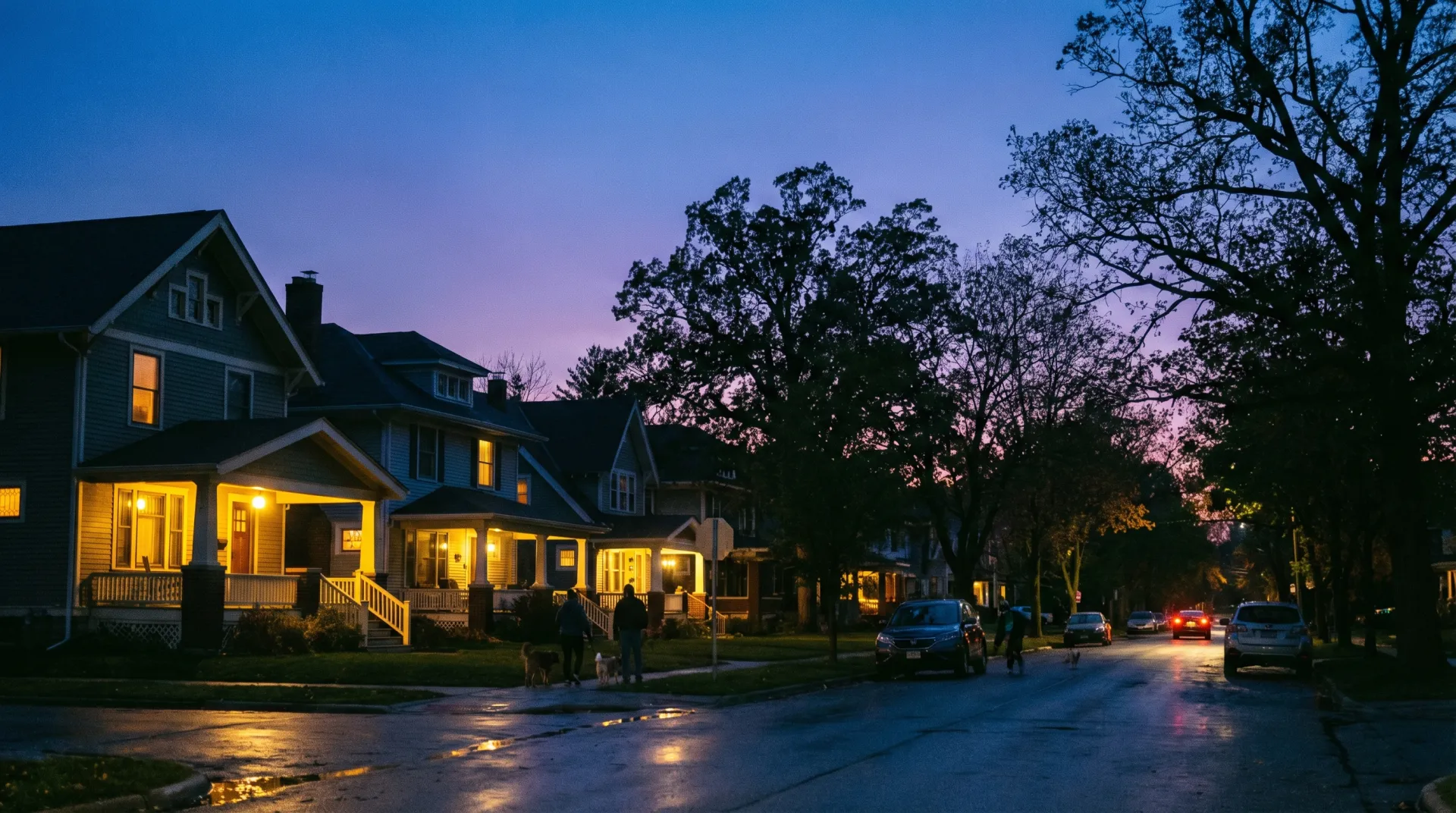 Residential streets in Greenville area